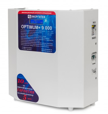 Однофазный стабилизатор напряжения Энерготех Optimum 9000 -Однофазный стабилизатор напряжения Энерготех Optimum 9000